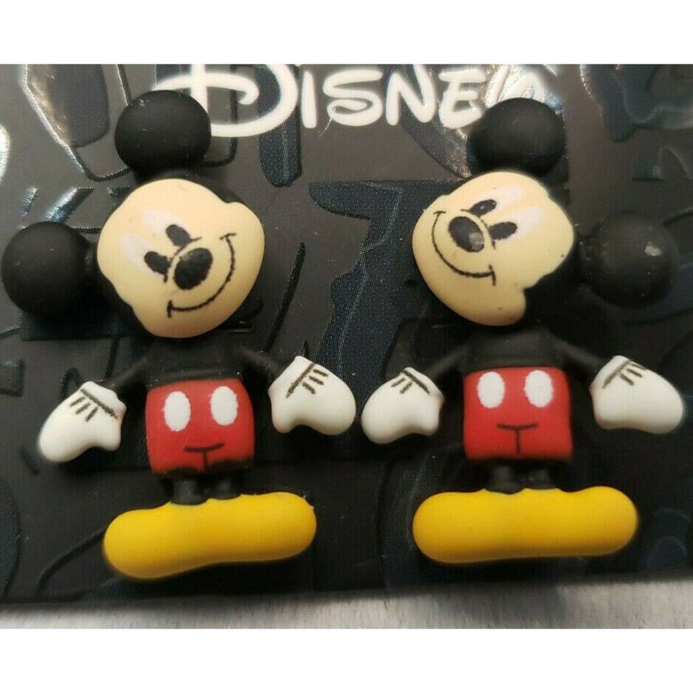 Disney Mickey Mouse Movable Pierced Earrings New